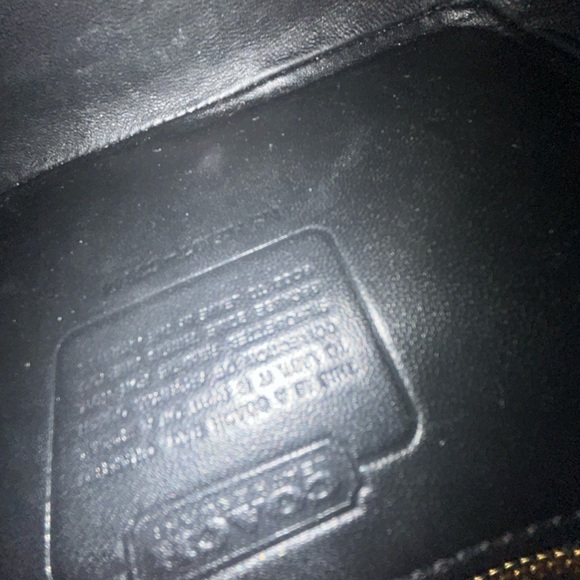 Coach Quilted Black Mini Bag with Gold Details - Picture 6 of 8